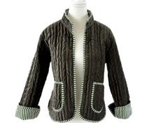 Load image into Gallery viewer, Pinstripe Velvet Jacket
