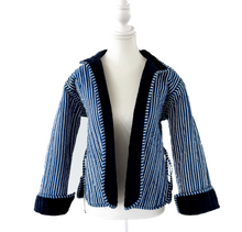 Load image into Gallery viewer, Pinstripe Velvet Jacket

