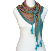 Load image into Gallery viewer, Criss Cross Bandana - Orchid &amp; Chartreuse
