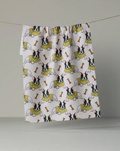 Load image into Gallery viewer, Geometry Frenchie Fun Tea Towel
