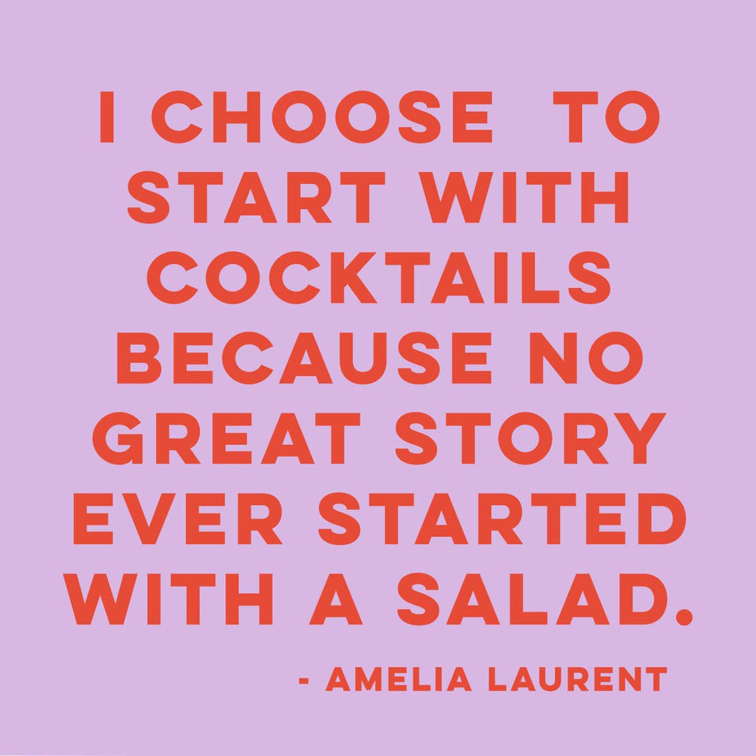 Salad Cocktail Napkin