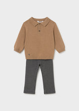 Load image into Gallery viewer, Mayoral Baby Sweater and Pants Set, Biscuit
