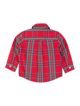 Load image into Gallery viewer, Boys Tis The Season Plaid Long Sleeve Button Down Shirt
