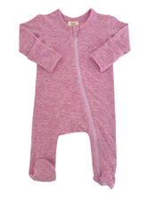 Load image into Gallery viewer, Pink Speckle / 2-Way Zip Footie

