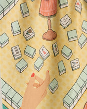 Load image into Gallery viewer, Geometry Lucky Hand Tea Towel - Mahjong
