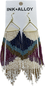 Emilie Angles Beaded Fringe Earrings Iceland