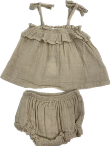 Angel Dear Ruffle Top & Bloomer