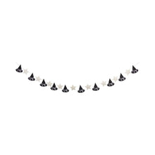 Load image into Gallery viewer, Puffy Felt Witch Hats Banner
