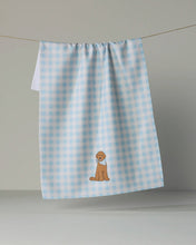 Load image into Gallery viewer, Geometry Gingham Doodle Tea Towel
