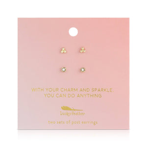 Earring Set - Trio + Sparkle - CHARM