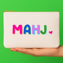 Load image into Gallery viewer, *NEW Mahjong Bag | Canvas mahjong gift bag w/ tile zipper
