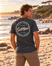 Load image into Gallery viewer, Men's Salt Hound Heritage Collection T-shirt, modeled coastal view
