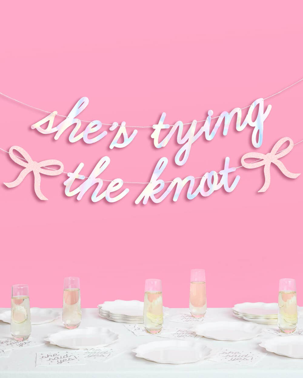 She's Tying the Knot Banner