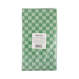 Checkered Paper Dinner Napkins