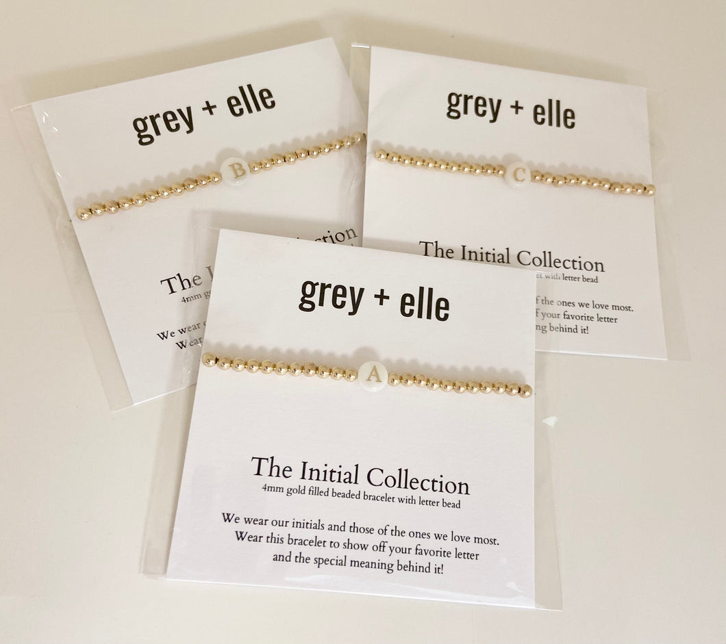 The Initial Collection Gold Bracelets