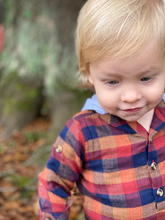 Load image into Gallery viewer, Hooded Woven Plaid Shirts &amp; Onesies
