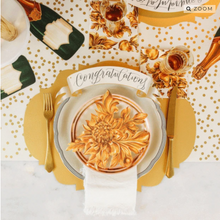 Load image into Gallery viewer, Gold Confetti Placemats &amp; Table Runners
