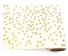 Load image into Gallery viewer, Gold Confetti Placemats &amp; Table Runners

