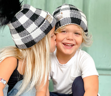 Load image into Gallery viewer, Lux Beanz Buffalo Plaid Beanies (Kids &amp; Adults)
