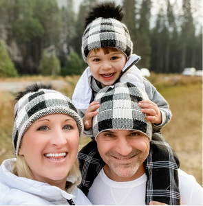 Lux Beanz Buffalo Plaid Beanies (Kids & Adults)