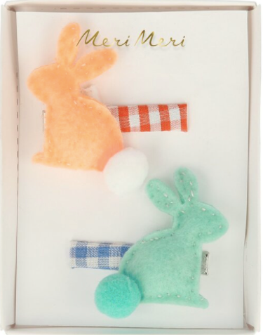 Felt Bunny Hair Clips