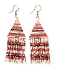 Load image into Gallery viewer, Lexie Stripe Fringe Earring
