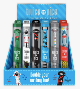 Twice As Nice Metallic 2 Color Click Pen