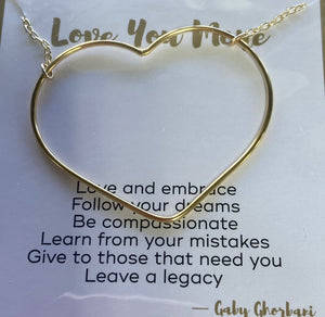 Follow Your Heart Silhouette Necklace