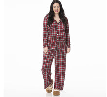 Load image into Gallery viewer, Crimson Plaid Holiday Jammies
