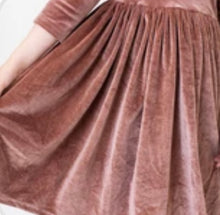 Load image into Gallery viewer, Mila&amp;Rose Velvet Twirl Dress
