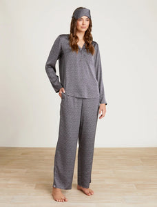 Barefoot Dreams Washed Satin PJ Set with Eyemask