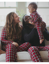 Load image into Gallery viewer, Crimson Plaid Holiday Jammies
